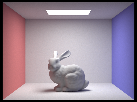 Rendered bunny